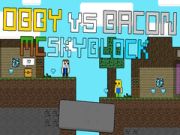 ゲームObby対Bacon: MCSkyblockオンライン