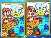 ゲーム人魚の違いを探すオンライン