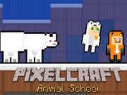 ゲームピクセルクラフト動物学校オンライン