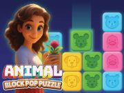ゲームアニマルブロックポップパズルオンライン