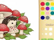 ゲーム子供のための漫画動物の着色帳オンライン