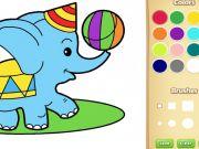 ゲーム子供向けのシンプルな動物の塗り絵オンライン