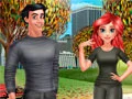 ゲームカップルの秋服オンライン