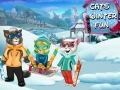 ゲーム猫の冬の楽しみオンライン