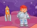 ゲーム迷路の中の宇宙飛行士オンライン