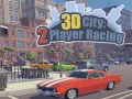 ゲーム3Dシティ：2人プレイヤーレーシングオンライン