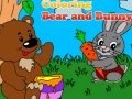 ゲームクマとウサギの塗り絵オンライン
