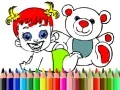 ゲームバック・トゥ・スクール：ベビードール塗り絵オンライン