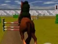 ゲームジャンプする馬 3Dオンライン