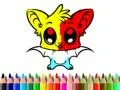 ゲームかわいいコウモリの塗り絵オンライン