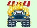 ゲームモンスタートラックの塗り絵オンライン