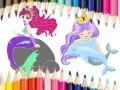 ゲーム人魚のぬりえオンライン