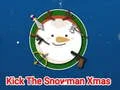 ゲームスノーマンを蹴るクリスマスオンライン