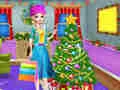 ゲームクリスマスツリーの飾り付けとドレスアップオンライン