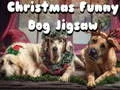ゲームクリスマスの面白い犬のジグソーパズルオンライン