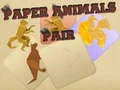 ゲーム紙の動物ペアオンライン
