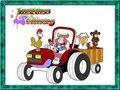 ゲームトラクターの塗り絵ページオンライン