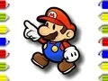 ゲームバック・トゥ・スクール：マリオ塗り絵オンライン