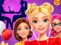 ゲームエリーと友達が初デートの準備をするオンライン