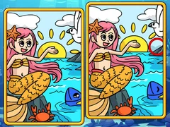 ゲーム人魚の違いを探すオンライン