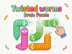 ゲームTwisted worms Brain Puzzleオンライン