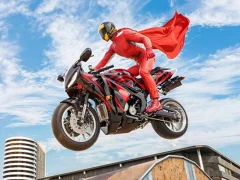 ゲーム本物のバイクスーパーヒーロースタント3Dオンライン