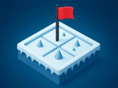 ゲーム雪道パズルオンライン