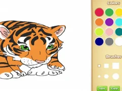 ゲームベビータイガーカラーリングブックオンライン