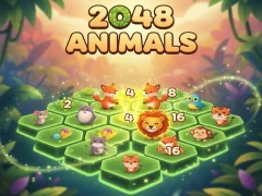 ゲーム2048 動物オンライン