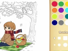 ゲーム子供向けの居心地の良い塗り絵オンライン