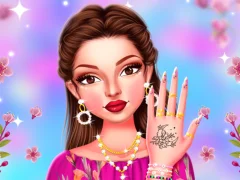 ゲーム有名人のスプリングマニキュアデザインオンライン