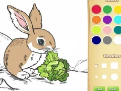 ゲーム子供のためのウサギの塗り絵オンライン
