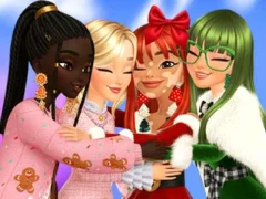 ゲームクリスマスの女の子のドレスアップオンライン