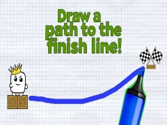 ゲームフィニッシュラインへのパスを描きましょう！オンライン