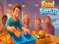 ゲーム食品ソート3Dオンライン