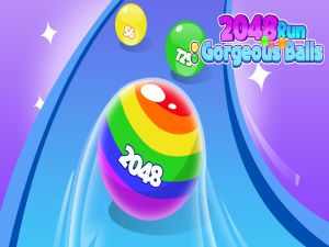 ゲーム2048ゴージャスなボールを走らせますオンライン