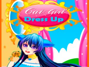 ゲーム猫の女の子のドレスアップオンライン