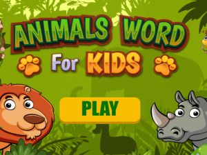 ゲーム子供のための単語動物オンライン