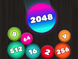 ゲーム2048パズル：ボールを接続しますオンライン