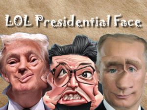 ゲーム笑大統領の顔オンライン
