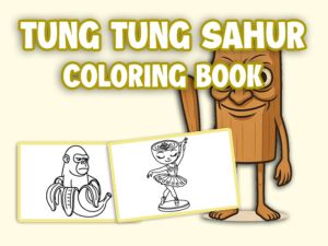 ゲームTung Tung Sahurの塗り絵オンライン