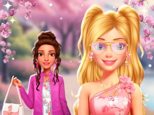 ゲームBFFSチェリーブロッサムのお祝いオンライン