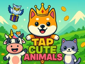 ゲームかわいい動物をタップしますオンライン