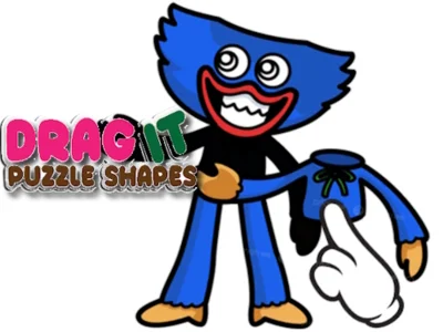 ゲームドラッグしてパズルの形を作るオンライン