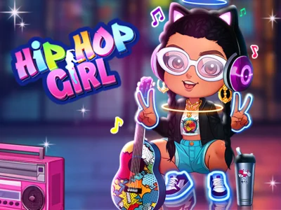 ゲームスタイリッシュなヒップホップガールオンライン