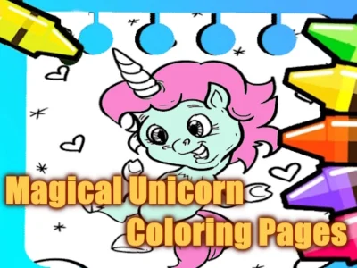 ゲーム魔法のユニコーンぬり絵オンライン