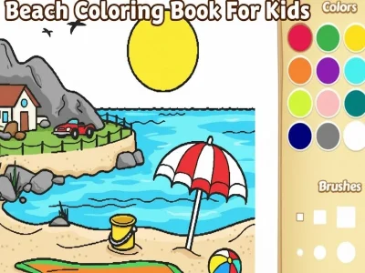 ゲーム子供のためのビーチの塗り絵オンライン ゲーム子供のためのビーチの塗り絵オンライン