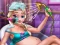 ゲーム妊娠した氷の女王のお風呂ケアオンライン