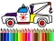 ゲーム学校に戻る：トラックの塗り絵オンライン
