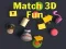 ゲームマッチ3Dの楽しさオンライン